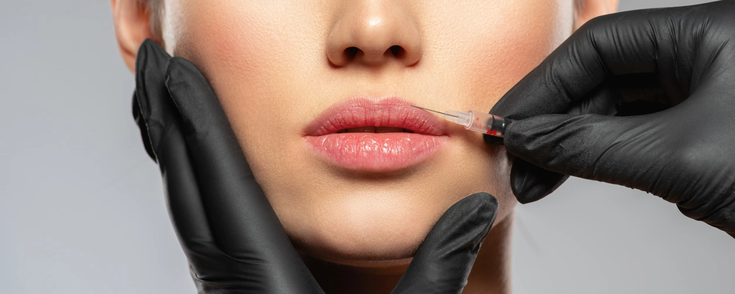 Skin treatment close-up